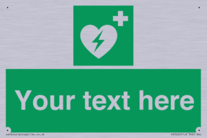 Custom Defibrillator Sign